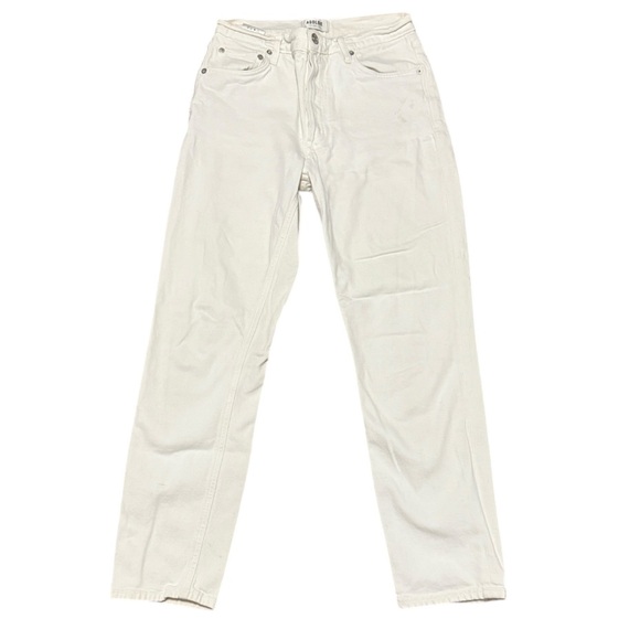 Agolde Denim - Agolde Nico White High Rise Button Fly Jeans A093-1085 Size 27